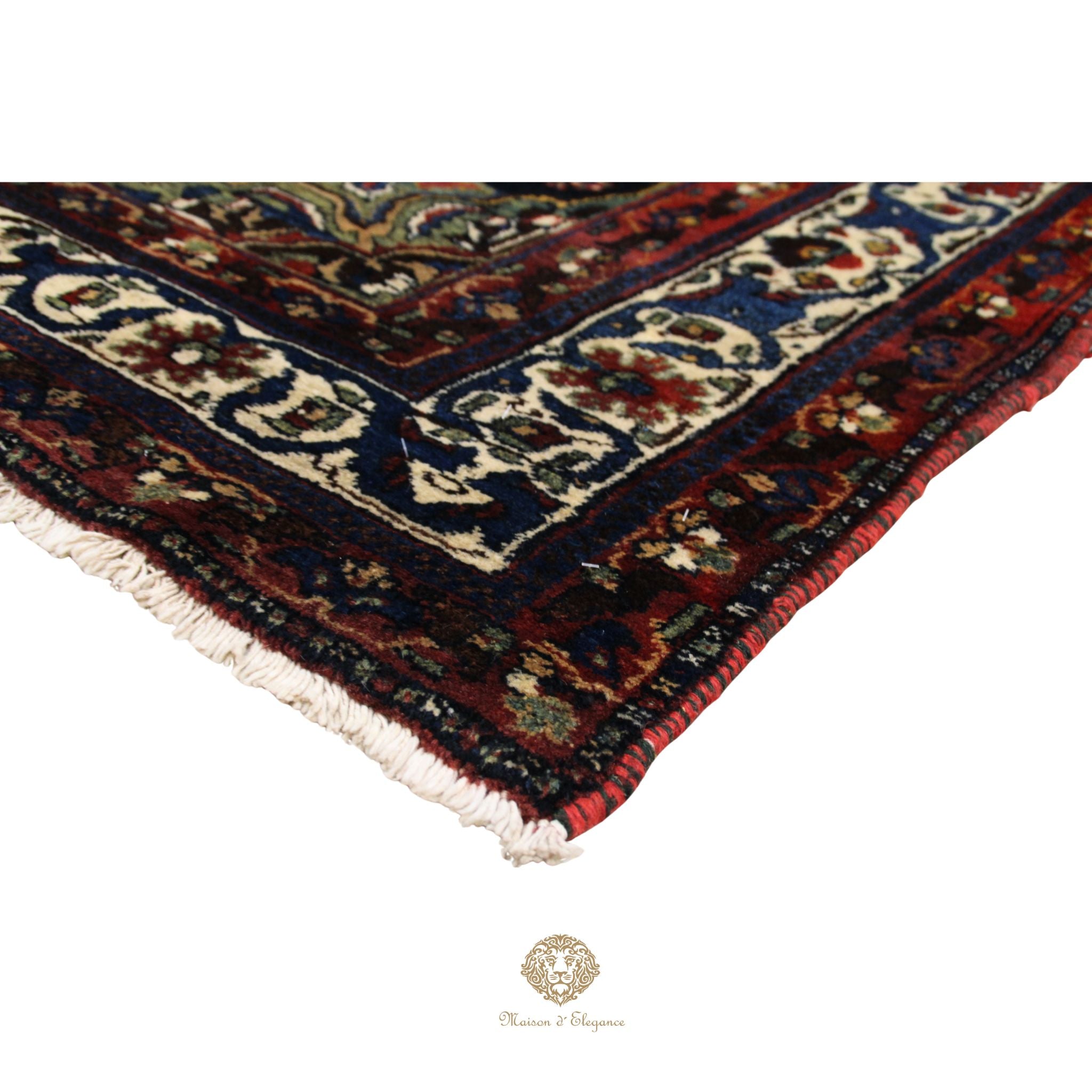 Alfombra de Lana con Diseño Floral - Tejido Artesanal Oriental 238 X 176 cm