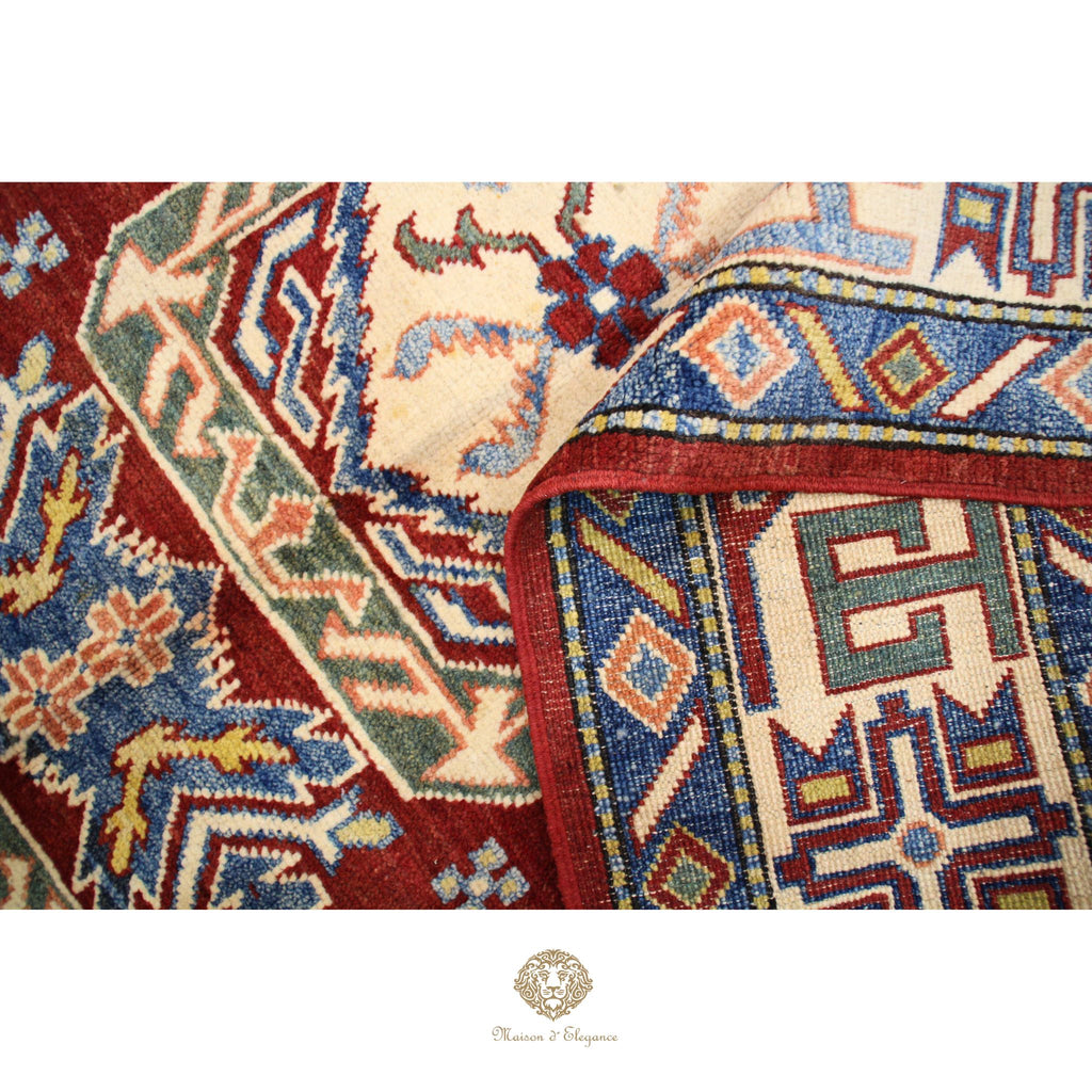 Alfombra Kazak de Lana Tradicional Caucásica 247 x 171