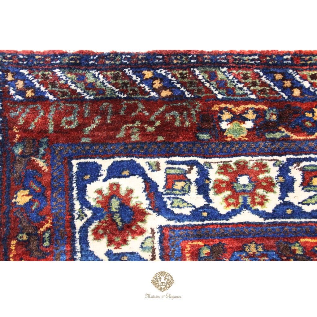 Alfombra de Lana con Diseño Floral - Tejido Artesanal Oriental 238 X 176 cm